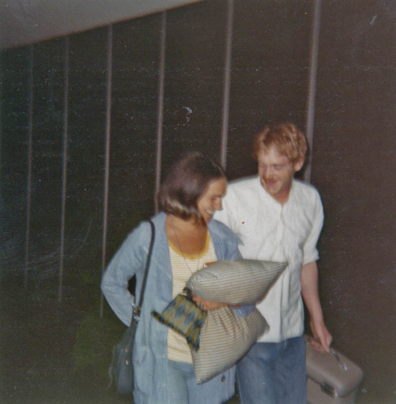 abbie and dennis at airport