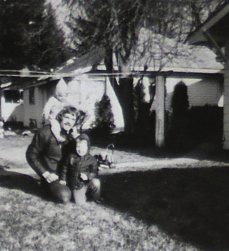 sarah dennis noah in back yard