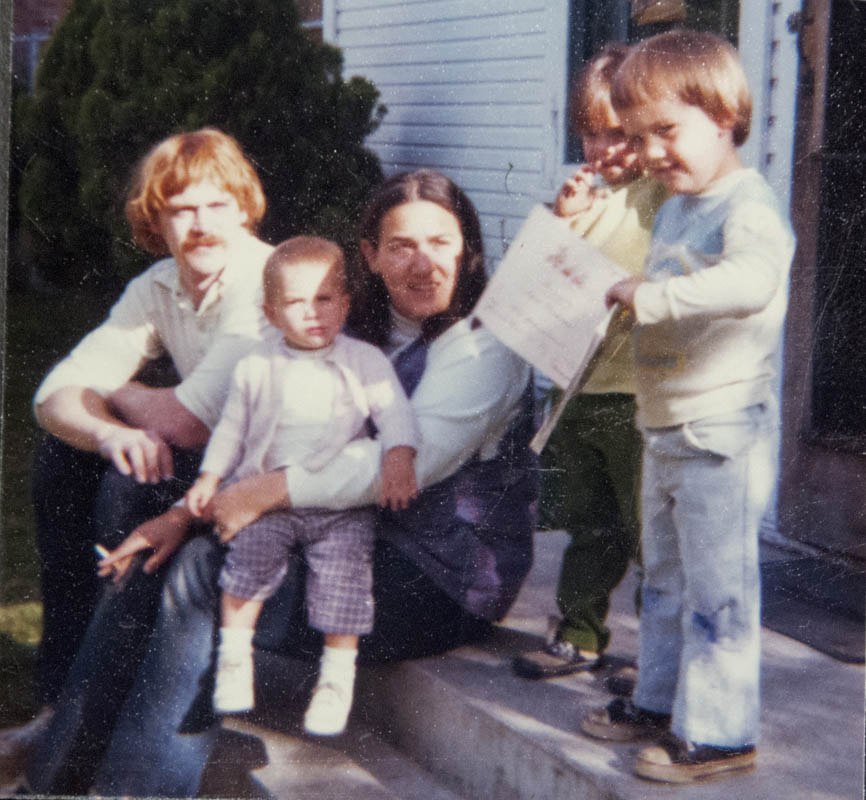 dennis sarah abbie neighbor noah on front porch