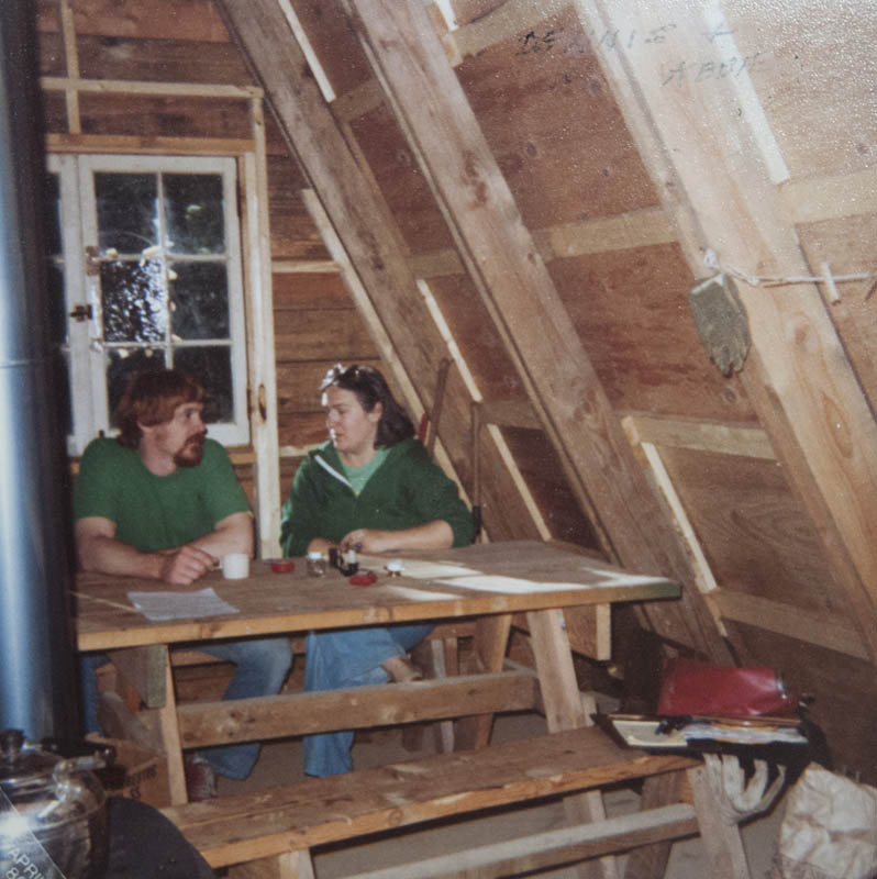 dennis and abbie at cabin