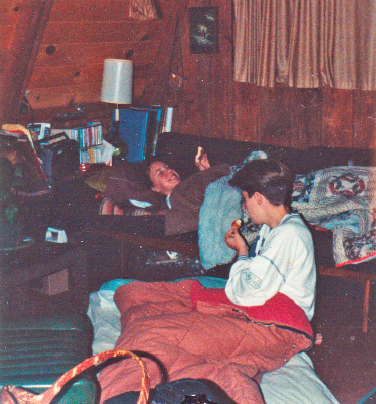 sarah and amy at lornas 1991