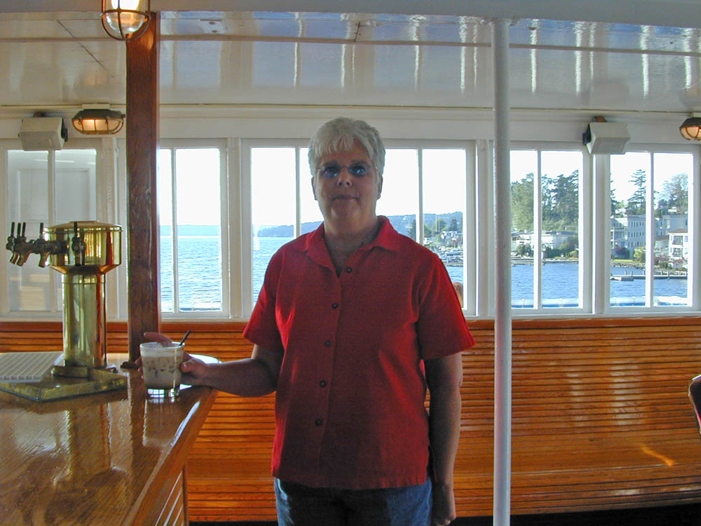 stef on jess' argosy cruise