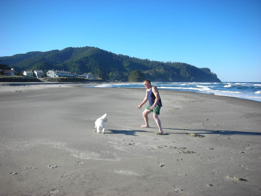 alfie and dennis at neskowin