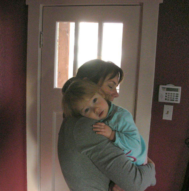 january_maddy and sarah at home