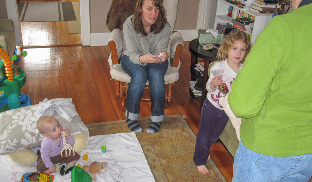april_katie sarah and maddy at home