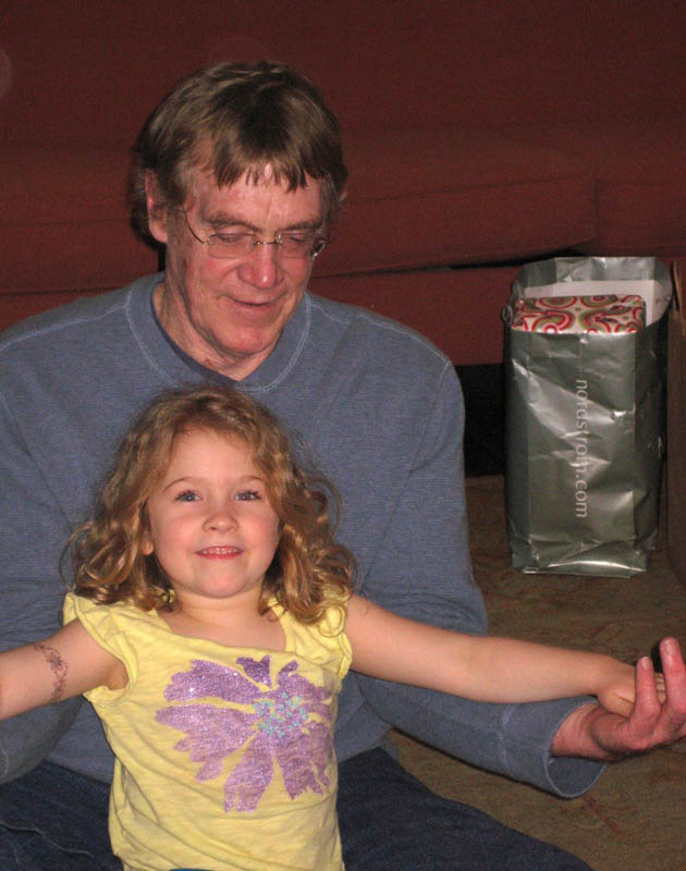 xmas eve_dennis and maddy at sarahs