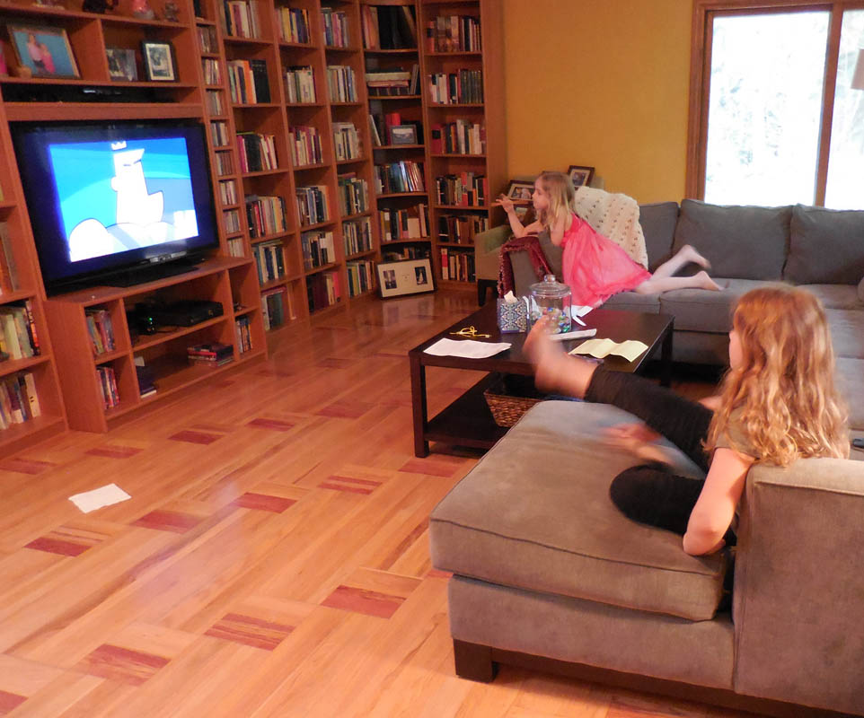 march_katie and maddy at home