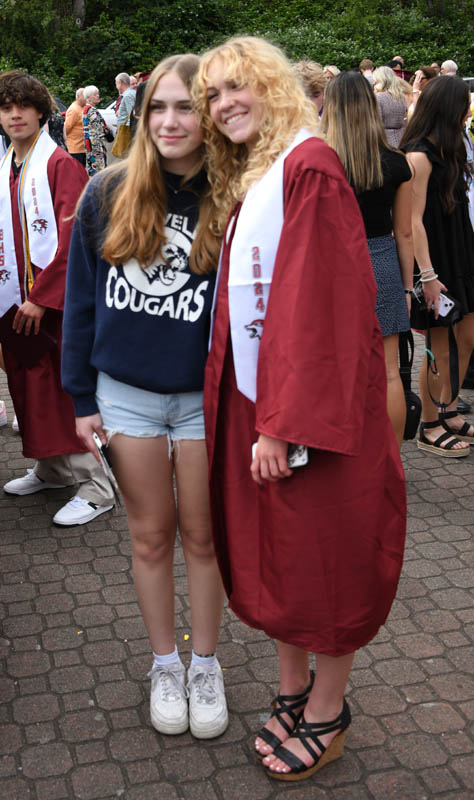 katie and maddy at maddy graduation