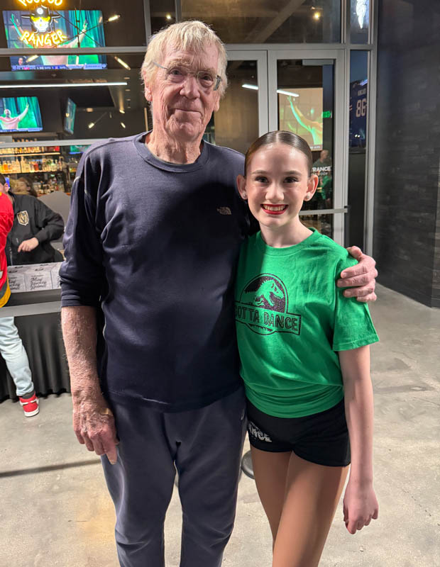 dennis and amanda at hockey dance