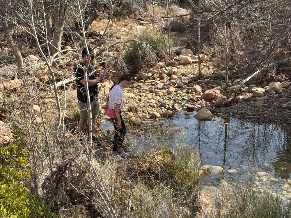 noah and amanda at pine creek canyon red rock