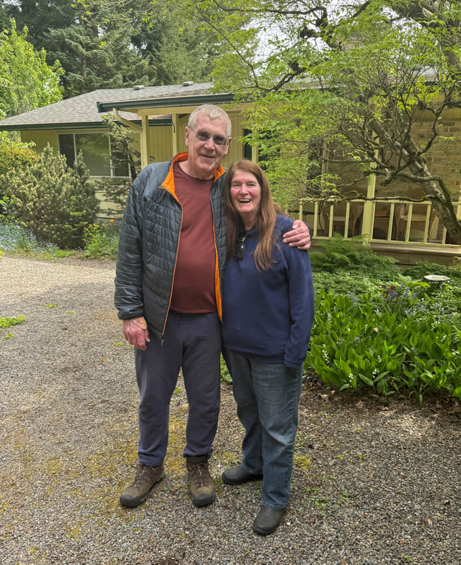 dennis and trish at trish's house