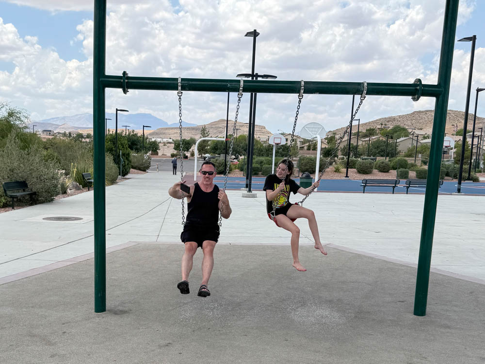 noah and amanda at sports park