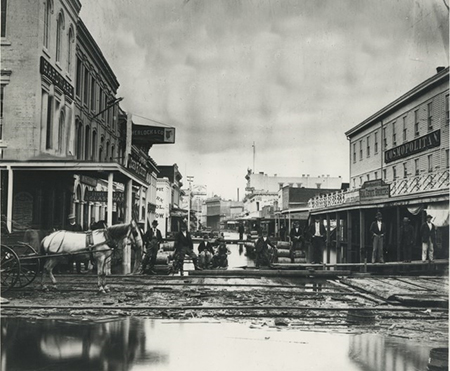 Portland Front St 1870